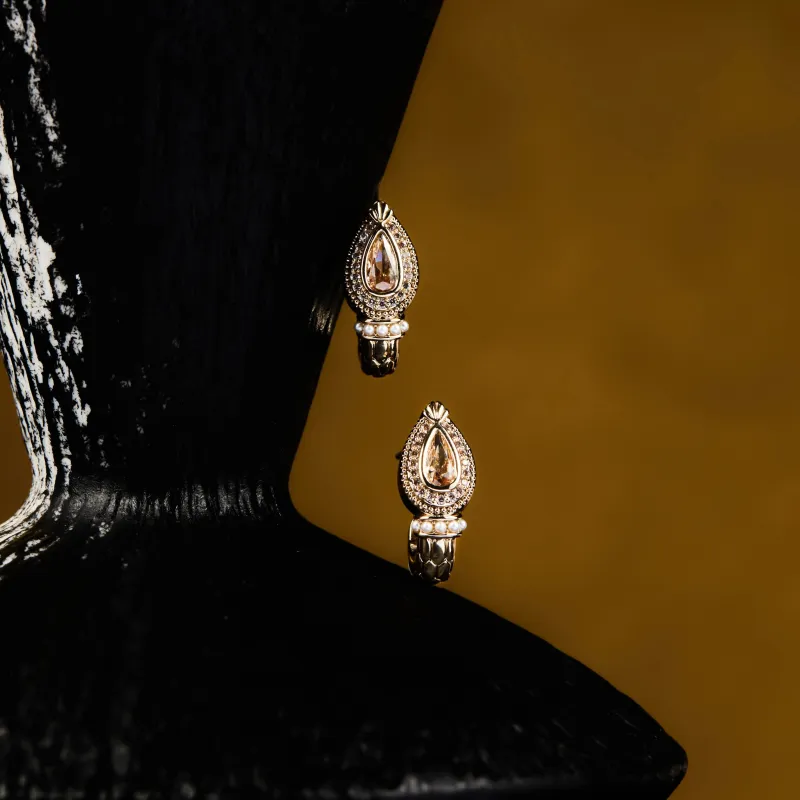 RiotLILY Synthetic Cubic Zirconia Hoop Earrings Drop Earrings Unisex-3