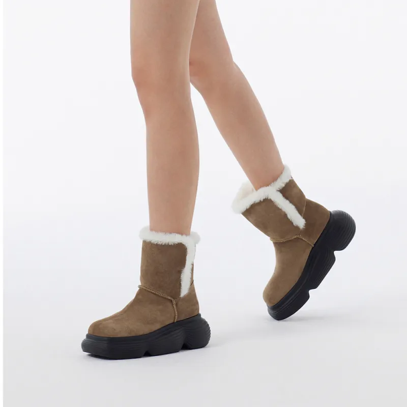 DAPHNE LAB Lollipop Series Short Snow Boots Women's-10