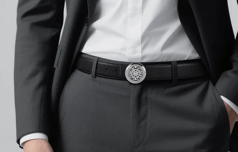 Ace Paul Cow Leather Belt Unisex Width 3.8cm-1