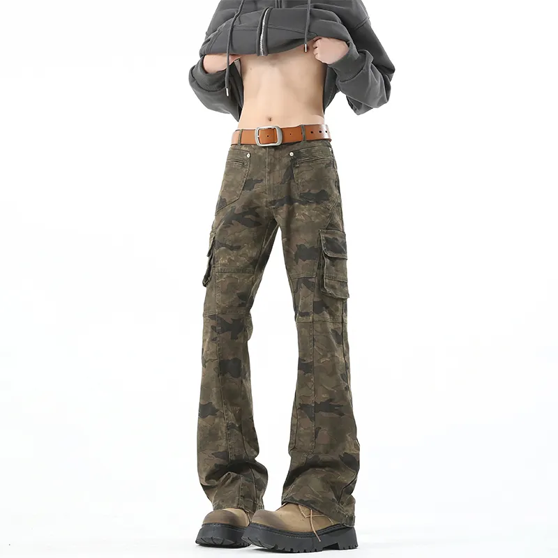 BEAR UNION Cargo Pants Unisex Camouflage-4