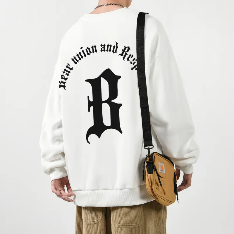 BEAR UNION Sweatshirt Set Fall Unisex-11