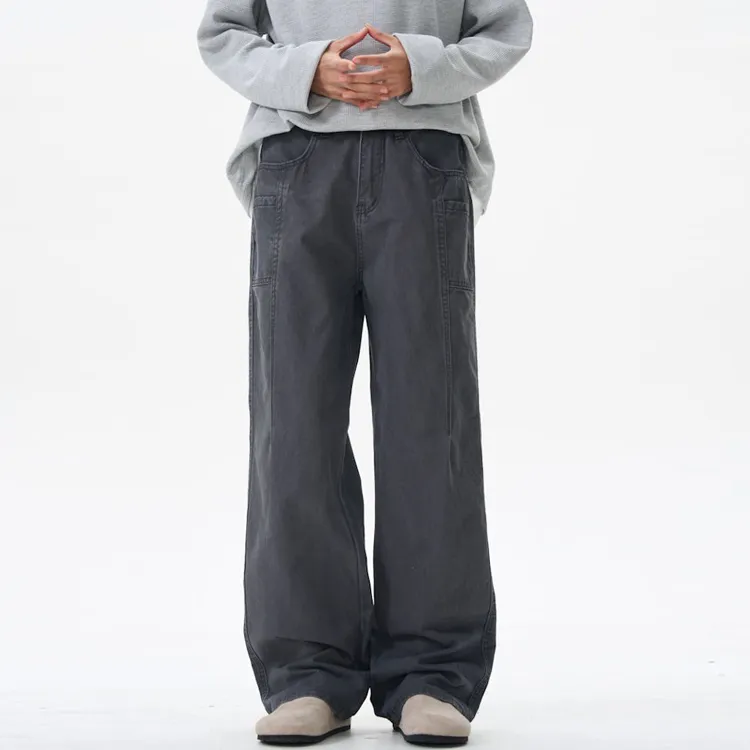BEAR UNION Casual Pants Unisex Black-14