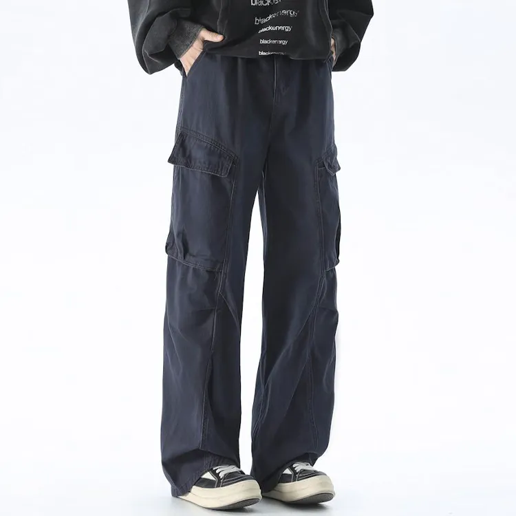 BEAR UNION Casual Pants Unisex Army Green-5