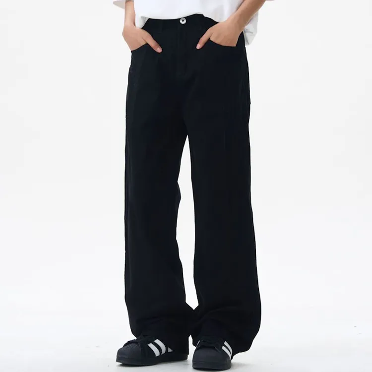 BEAR UNION Casual Pants Unisex Black-4