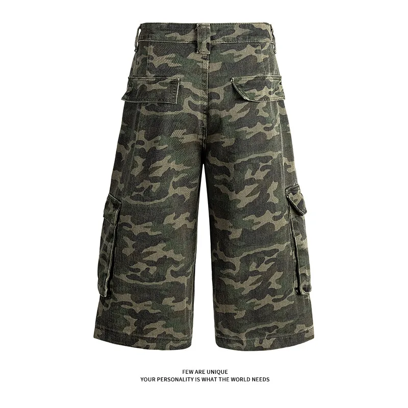 BEAR UNION Cargo Shorts Unisex Camouflage-2