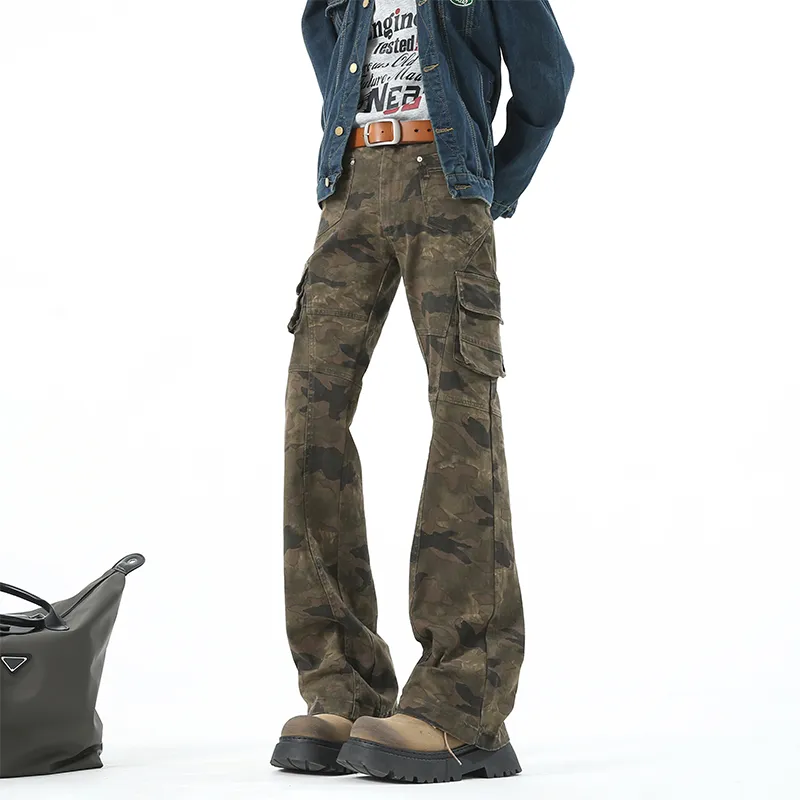 BEAR UNION Cargo Pants Unisex Camouflage-2