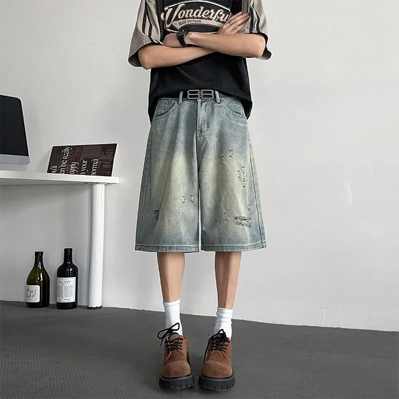 BEAR UNION Denim Shorts Unisex Blue-2