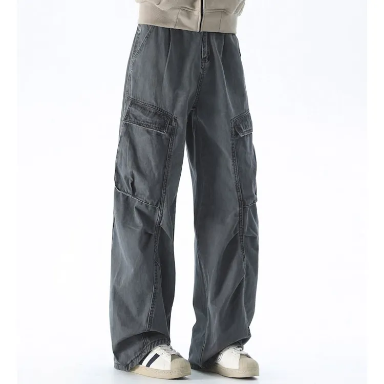 BEAR UNION Casual Pants Unisex Army Green-12