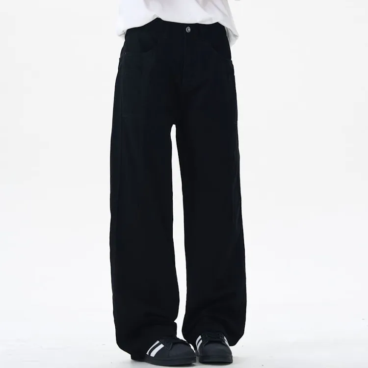 BEAR UNION Casual Pants Unisex Black-5