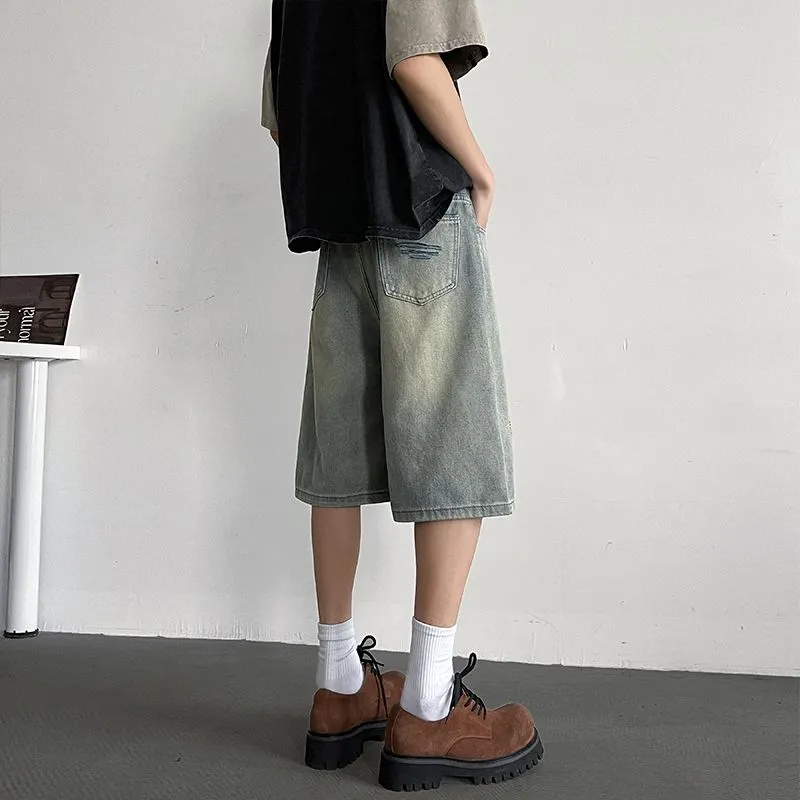 BEAR UNION Denim Shorts Unisex Blue-1
