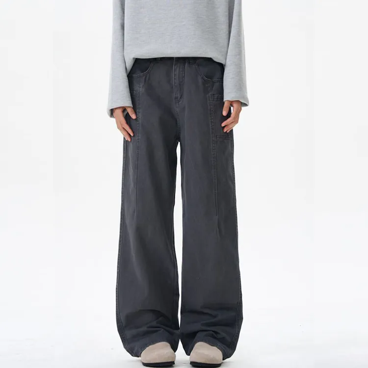 BEAR UNION Casual Pants Unisex Black-17