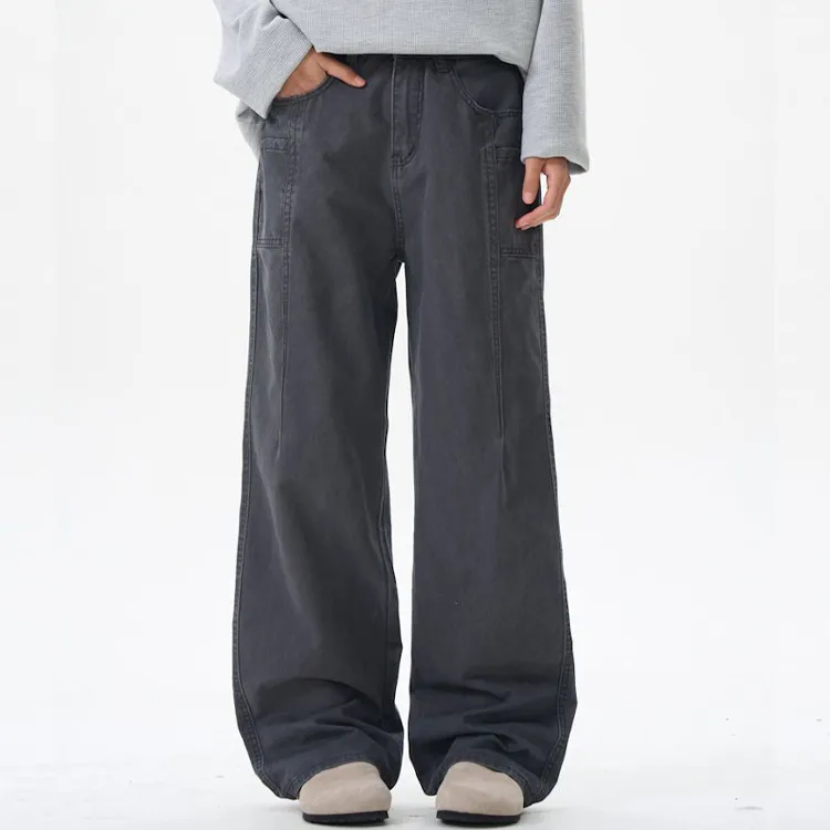 BEAR UNION Casual Pants Unisex Black-13