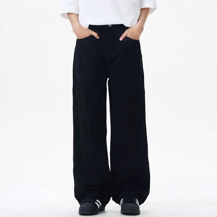 BEAR UNION Casual Pants Unisex Black-3