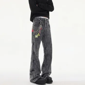 BEAR UNION Jeans Unisex Black Gray Color