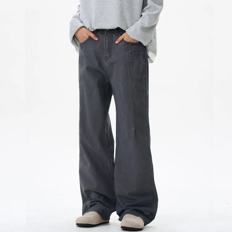 BEAR UNION Casual Pants Unisex Black-15