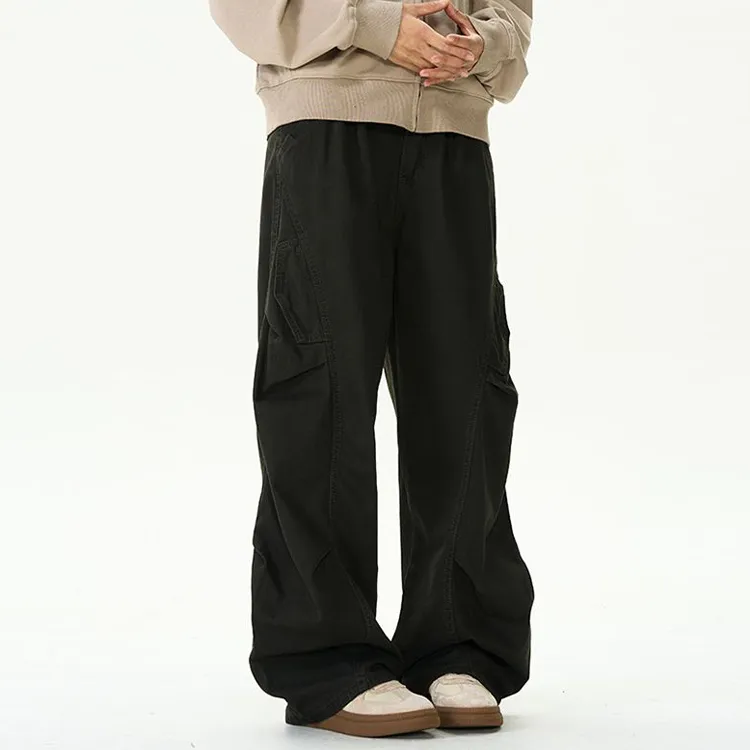 BEAR UNION Casual Pants Unisex Gray-10