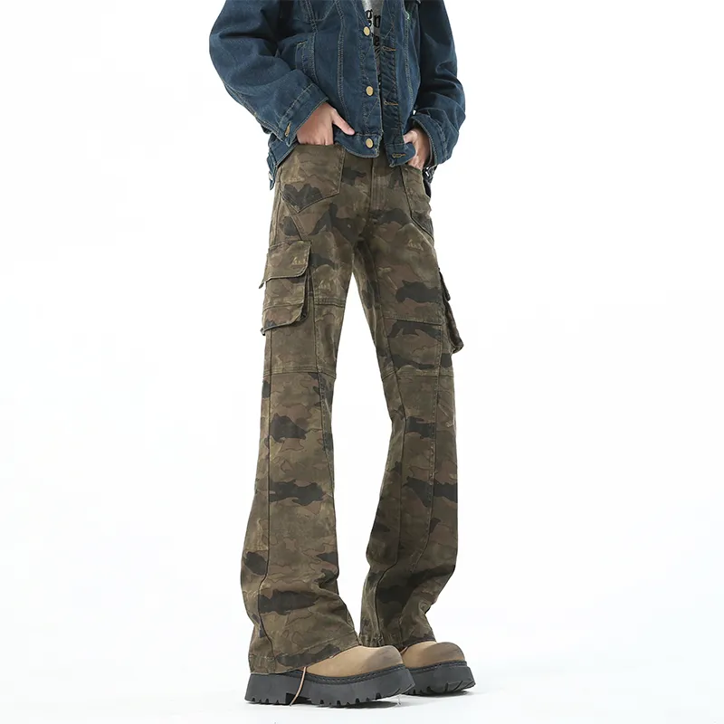BEAR UNION Cargo Pants Unisex Camouflage-3
