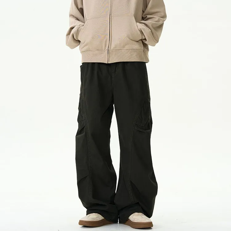 BEAR UNION Casual Pants Unisex Gray-7