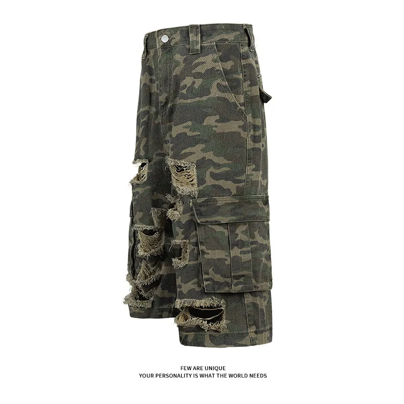 BEAR UNION Cargo Shorts Unisex Camouflage-3