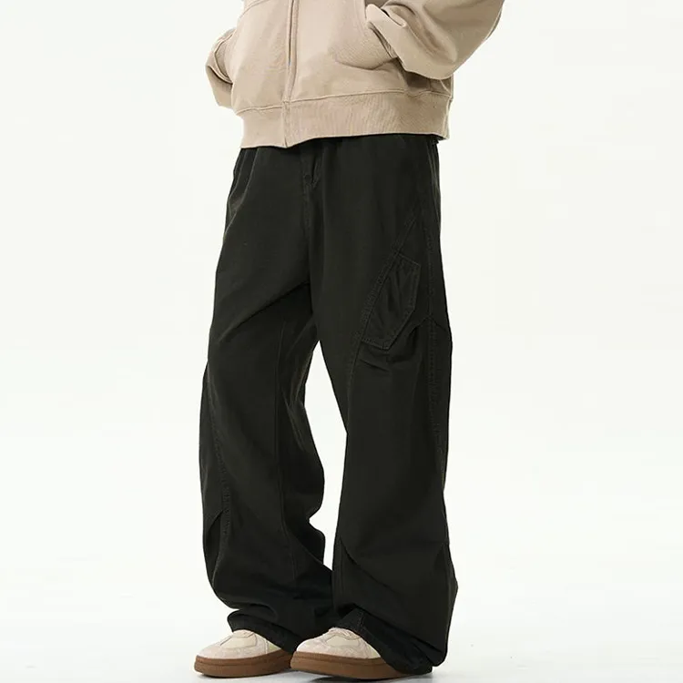BEAR UNION Casual Pants Unisex Gray-11