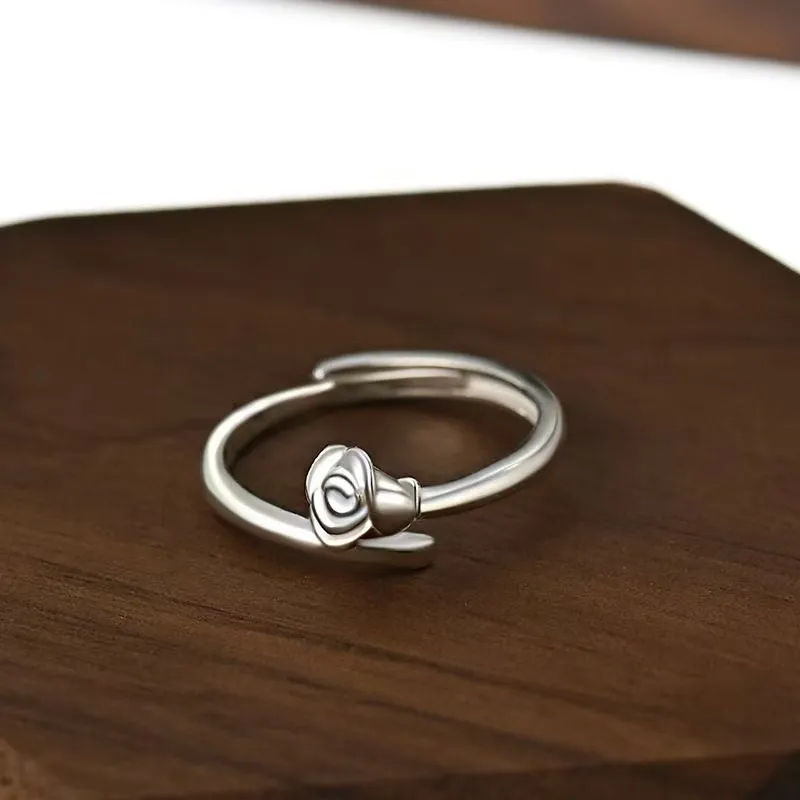 Wylyp Silver 999 Sterling Silver Rings Women's-2