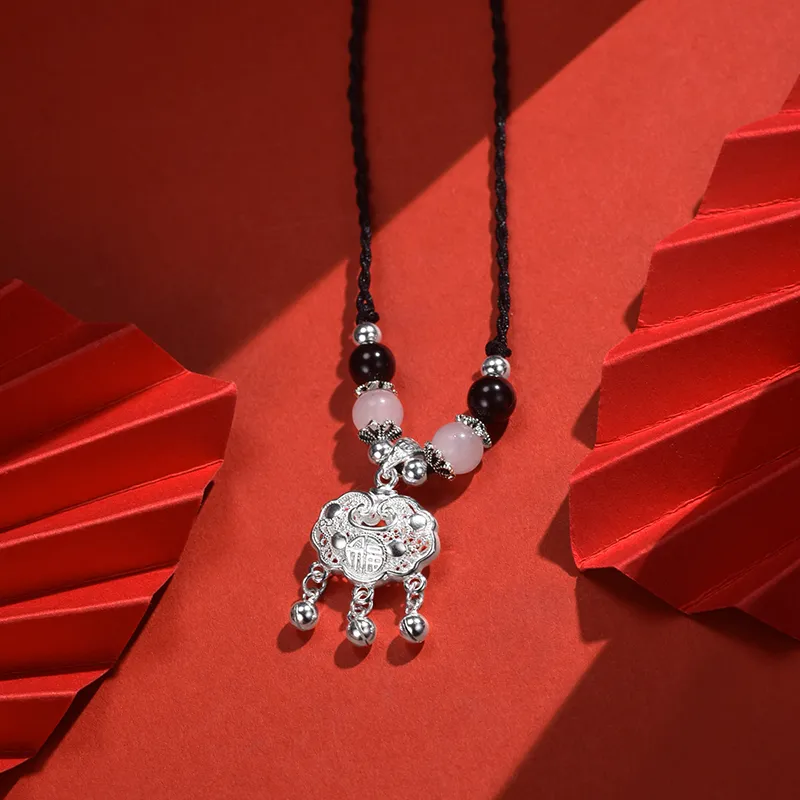 Wylyp 999 Fine Silver Necklaces Women's-5
