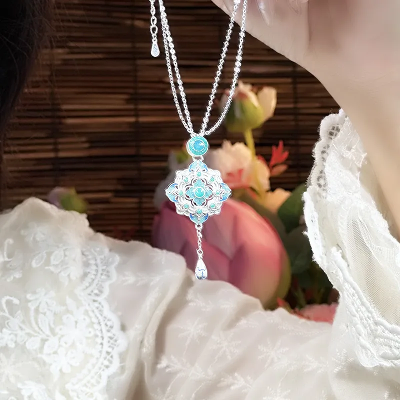 Wylyp Sterling Silver 990 Necklaces Women's-5