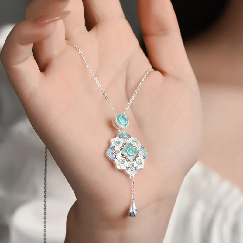 Wylyp Sterling Silver 990 Necklaces Women's-4