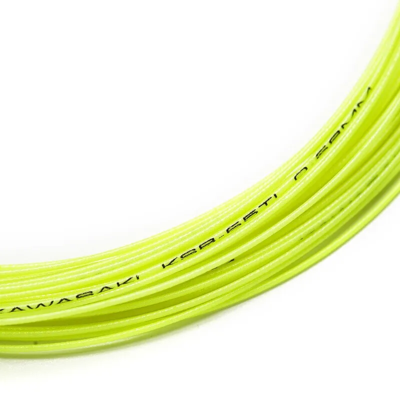Kawasaki Durable Type Badminton Racket Strings Neon Yellow Competition Level Training Professional Unisex 0.7mm*10m-2