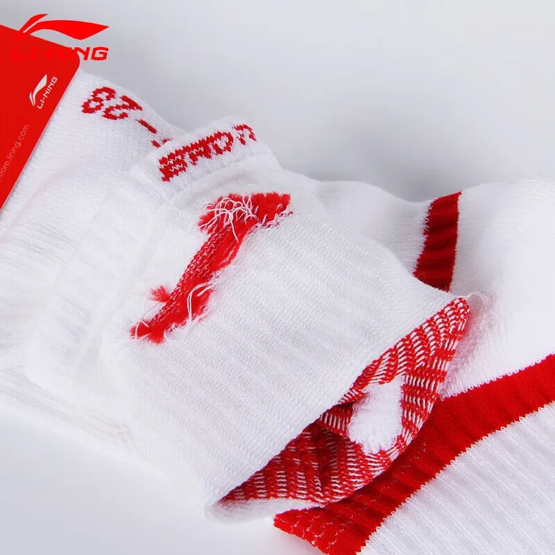 LiNing Badminton Series Mid-Calf Socks Unisex 3 Pack-13