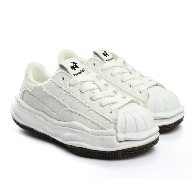 Flange Bullo Low Top Skateboard Shoes Unisex White-2