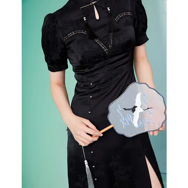 SETIROM Cheongsam Women's Black-2