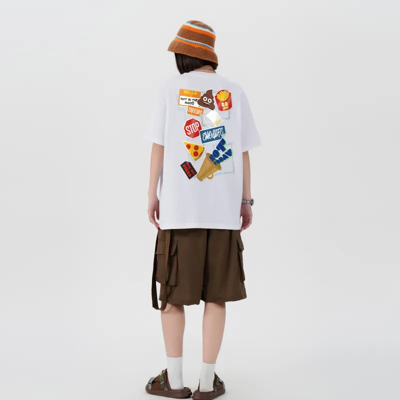 Emoji Short Sleeved T Shirts Unisex-2