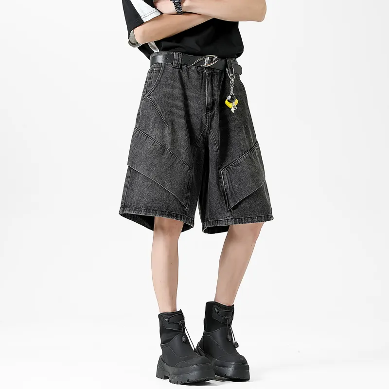 Emoji Denim Shorts Unisex-3