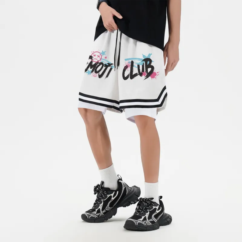 Emoji Basketball Shorts Unisex-7