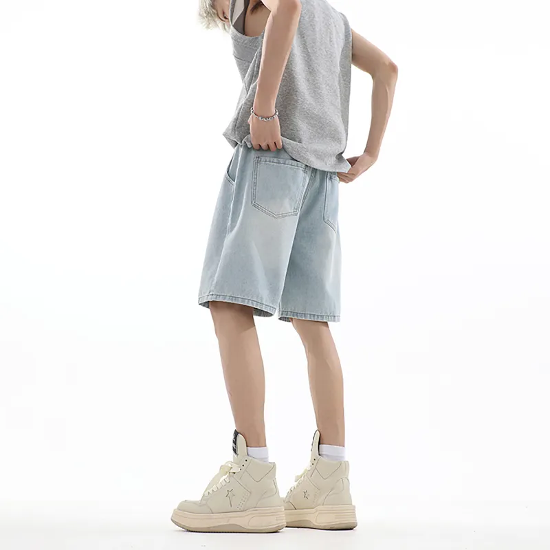 Emoji Denim Shorts Unisex-7