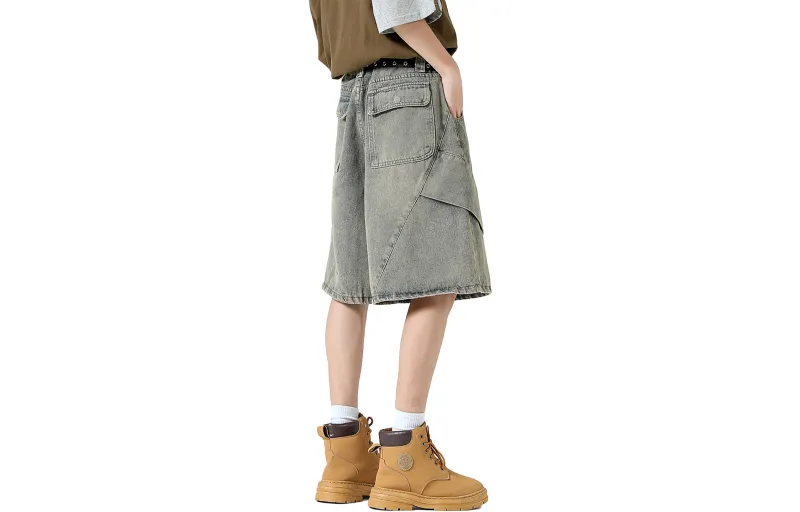 Emoji Denim Shorts Unisex-7