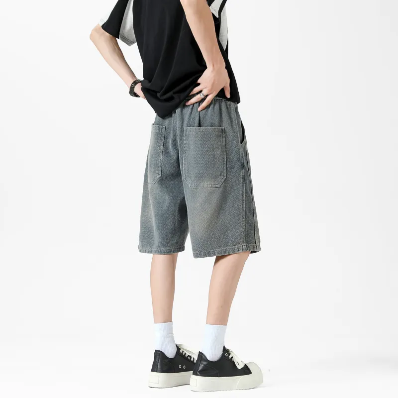 Emoji Denim Shorts Unisex-13