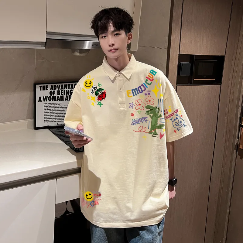 Emoji Polo Shirts Unisex-18