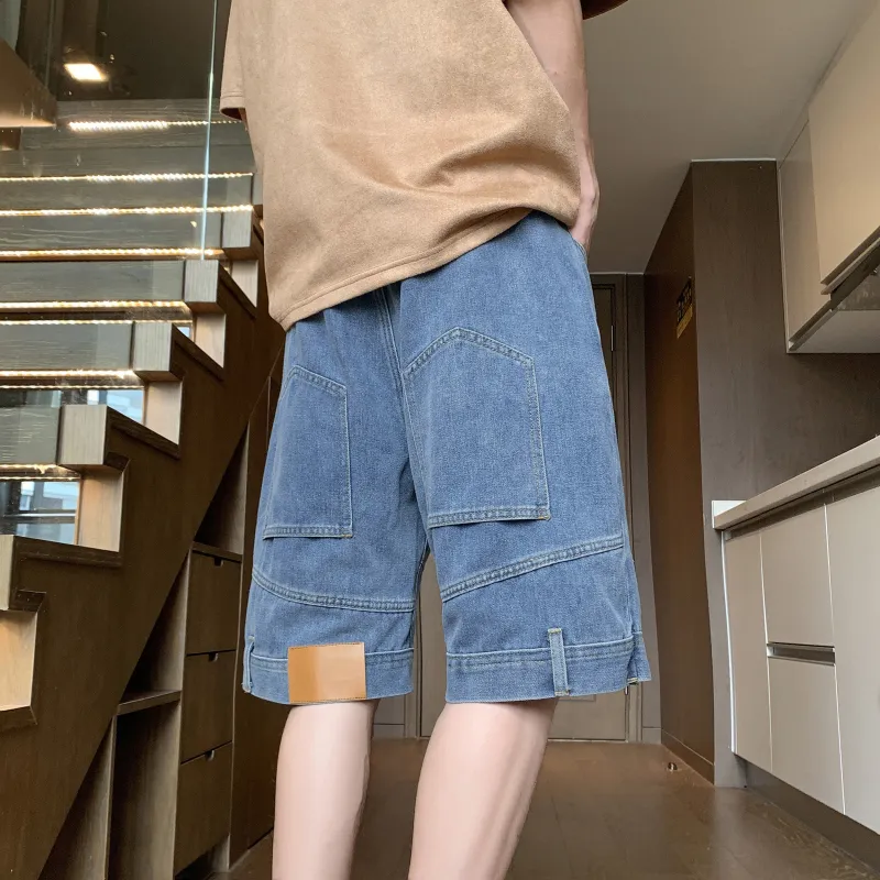 Emoji Denim Shorts Unisex-5