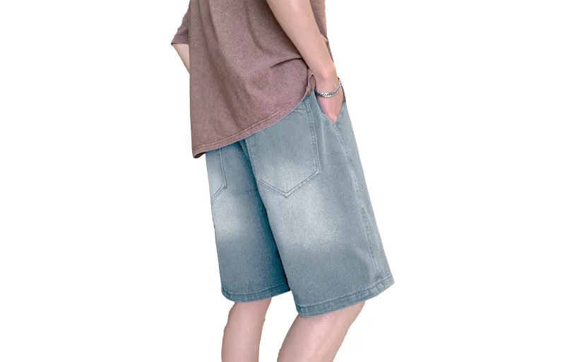 Emoji Denim Shorts Unisex-6