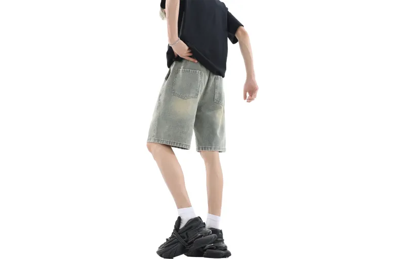 Emoji Denim Shorts Unisex-11