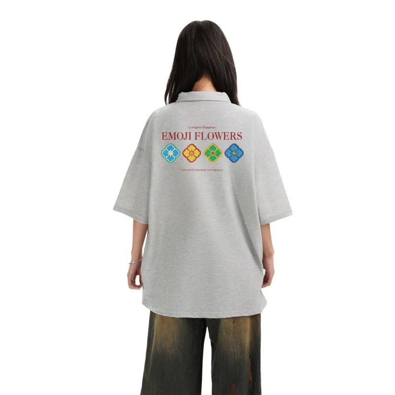 Emoji Polo Shirts Unisex-12
