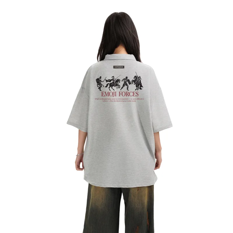 Emoji Polo Shirts Unisex-12