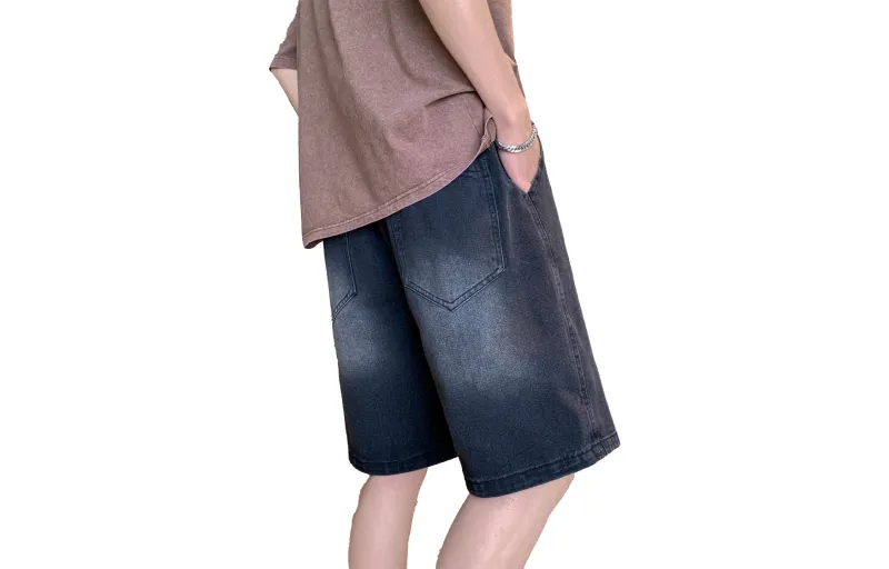 Emoji Denim Shorts Unisex-1