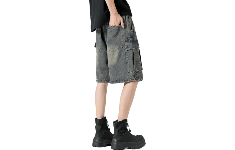 Emoji Denim Shorts Unisex-1