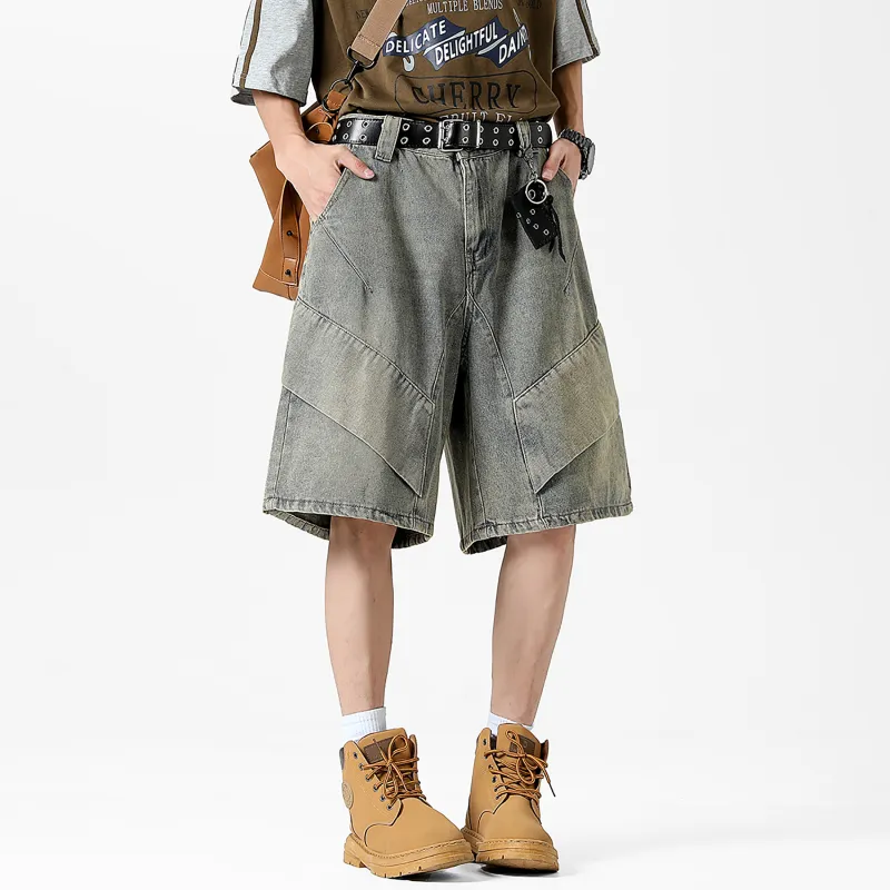 Emoji Denim Shorts Unisex-10