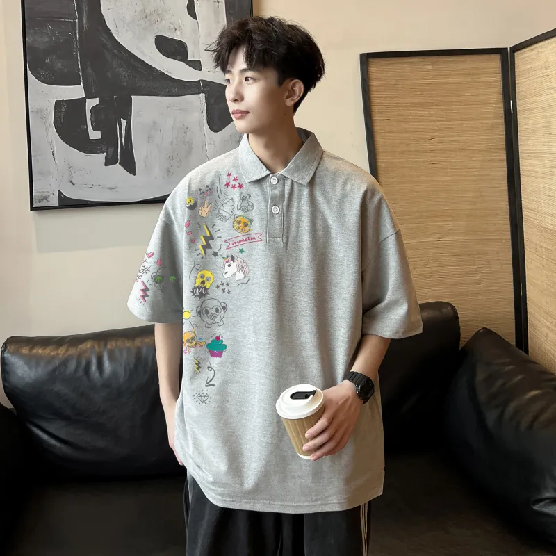Emoji Polo Shirts Unisex-12