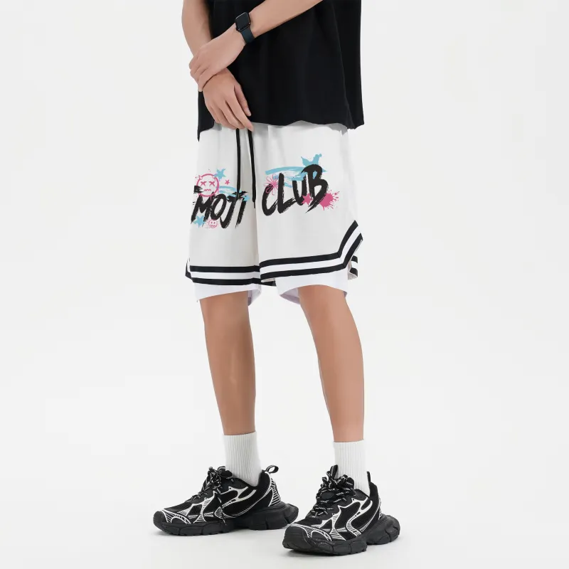 Emoji Basketball Shorts Unisex-6