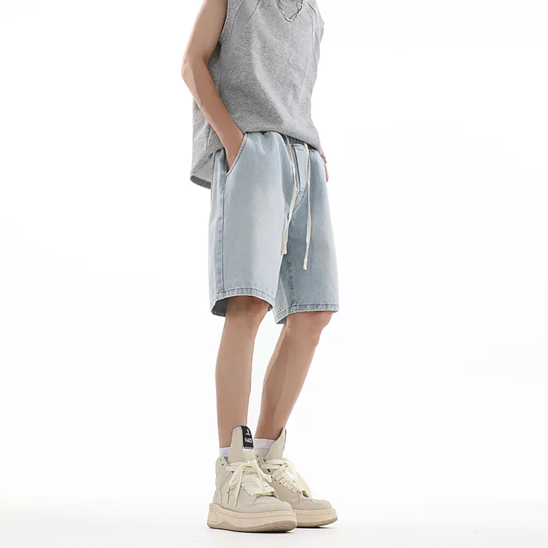 Emoji Denim Shorts Unisex-8